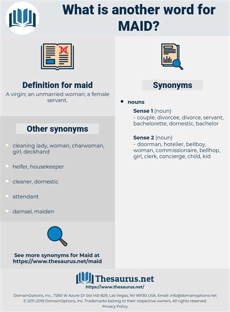 synonyms for maid|Maid Synonyms: 29 Synonyms and Antonyms for Maid .